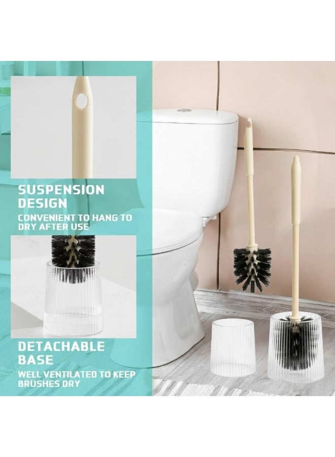 Casa Bella The Brand Toilet Brush with Holder Set, Hygienic Ventilated Bathroom Cleaning Brush, Strong Bristles, Splash-Free Deep Cleaning, Modern Space-Saving Design - Perfect toilet cleaning Accessories for Office, Home - Image 5